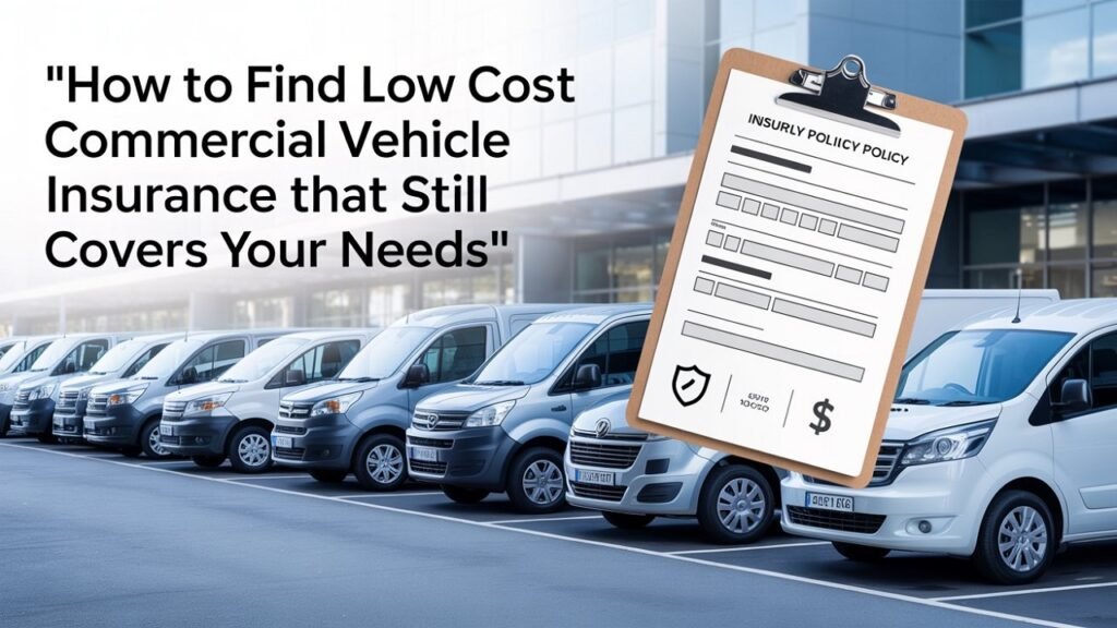 How to Find Low Cost Commercial Vehicle Insurance That Still Covers Your Needs
