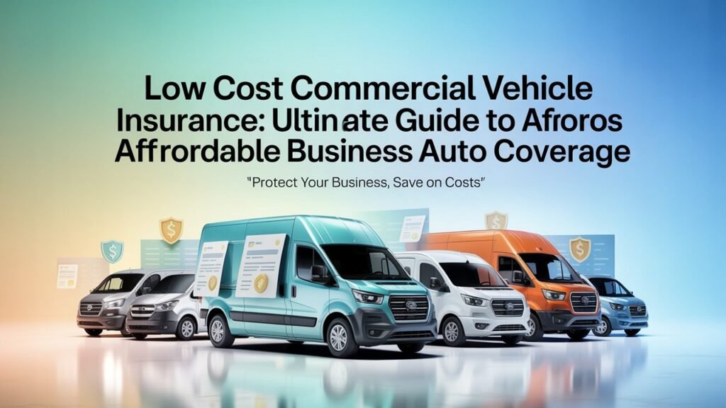 Low Cost Commercial Vehicle Insurance