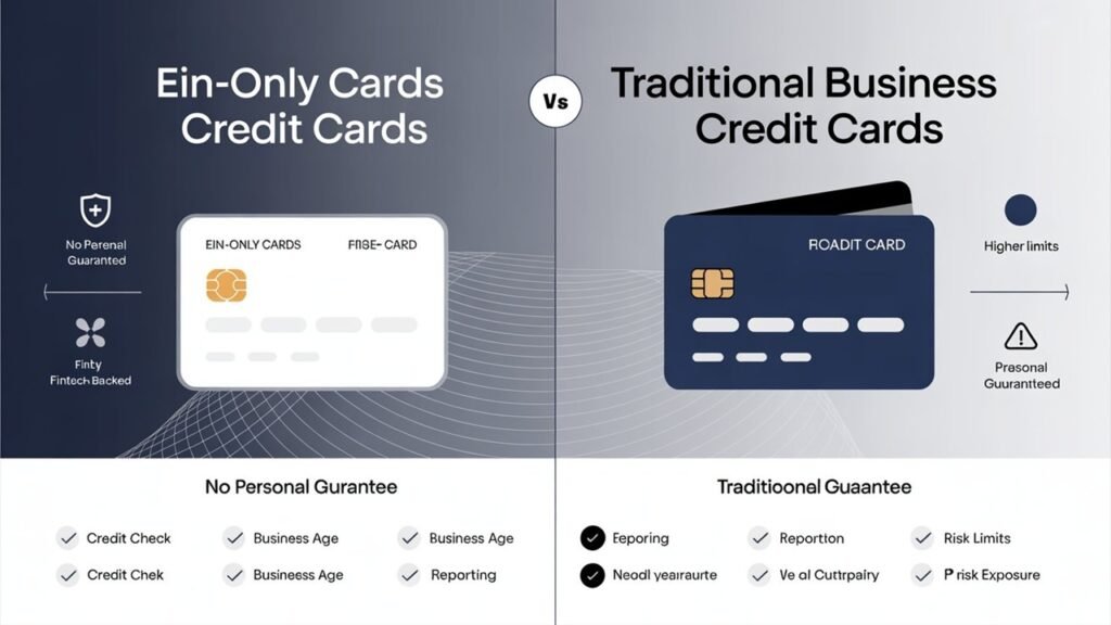 EIN-Only Cards vs Traditional Business Credit Cards