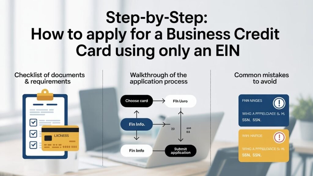 Step-by-Step How to Apply for a Business Credit Card Using Only an EIN