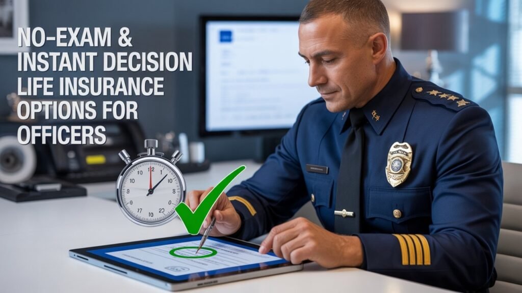 🚨 No-Exam & Instant Decision Life Insurance Options for Officers